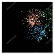 Feuerwerk über dem Schlossplatz